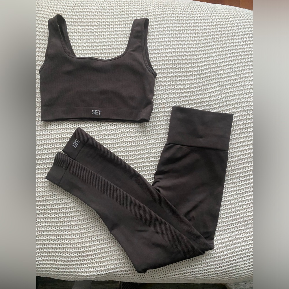 SET Active Chocolate Brown Activewear Set